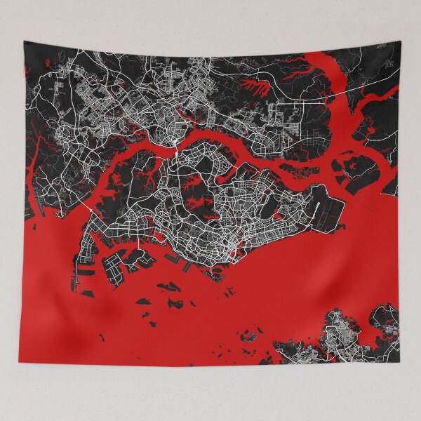 Item preview, Singapore City Map - Oriental designed and sold by deMAP.