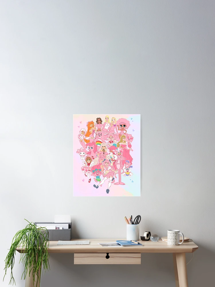 Thumbnail 2 of 3, Poster, Pink designed and sold by Ripushko.