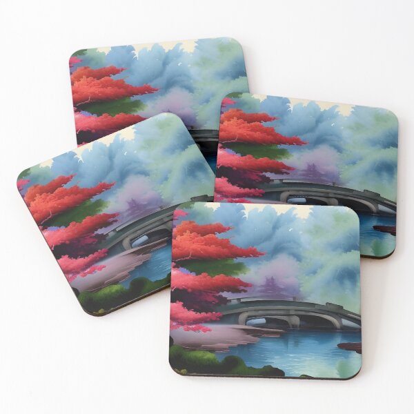 Item preview, Japanese water landscape with color designed and sold by brandway.