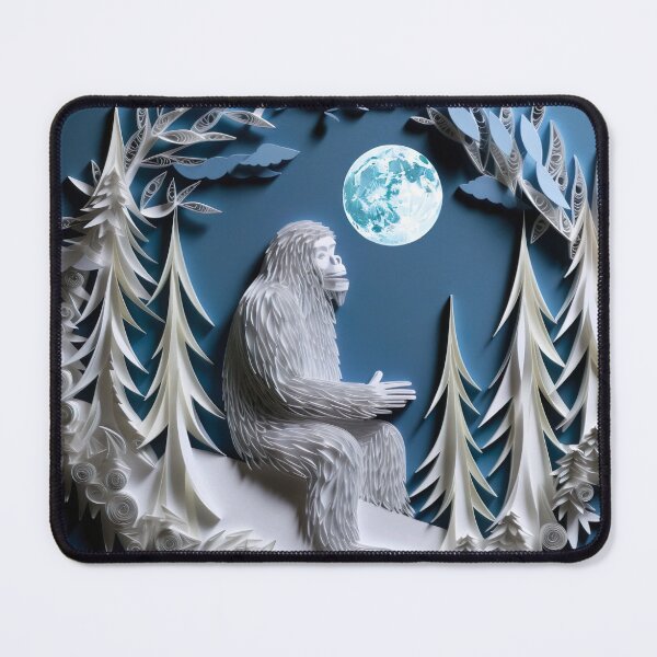 Item preview, Paper Quilled Sasquatch Moon designed and sold by Matt's Artificial Nature.