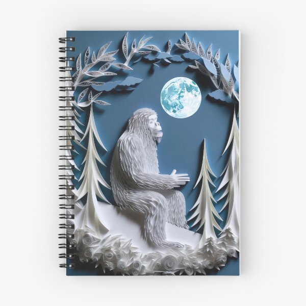 Item preview, Paper Quilled Sasquatch Moon designed and sold by Matt's Artificial Nature.
