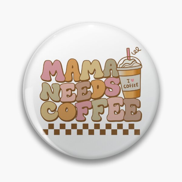 Item preview, Mama Needs Coffee - Funny Retro Mom designed and sold by printify.