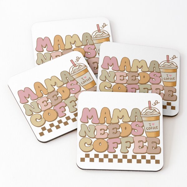 Item preview, Mama Needs Coffee - Funny Retro Mom designed and sold by printify.