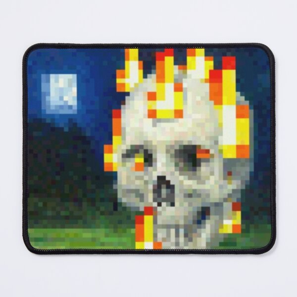 Item preview, Minecraft Skull on Fire Painting designed and sold by EliasBNSA.