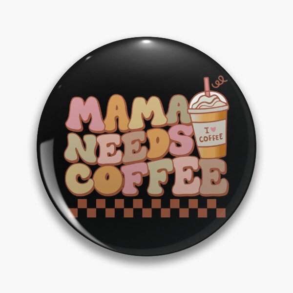 Item preview, Mama Needs Coffee - Funny Retro Mom designed and sold by printify.