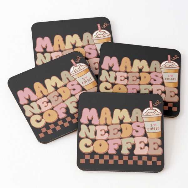 Item preview, Mama Needs Coffee - Funny Retro Mom designed and sold by printify.
