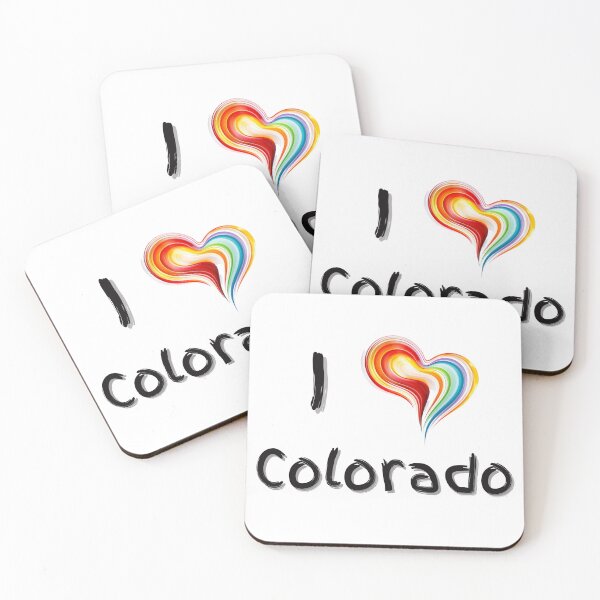 Item preview, I Love Colorado with a Colorful Swirling Heart designed and sold by Expressive Vision.