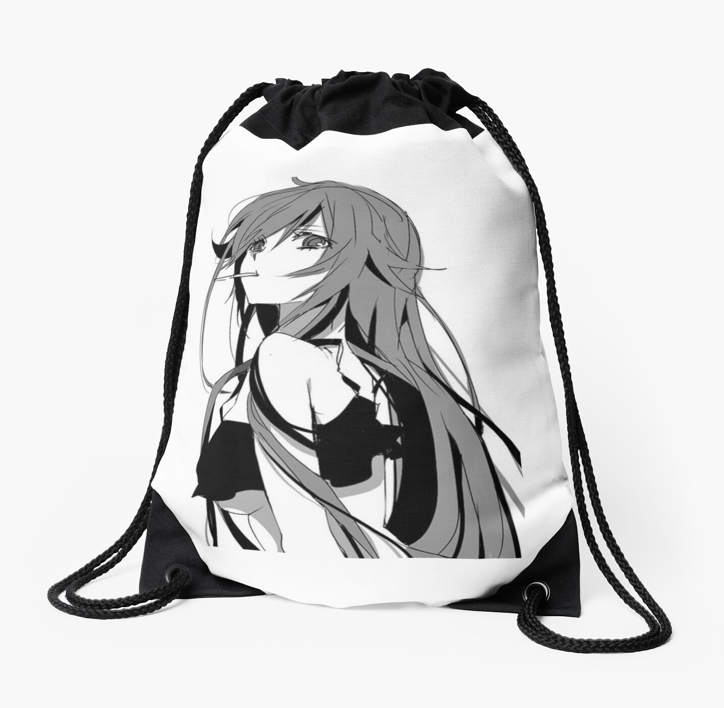 Aesthetic Girl Drawstring Bag By Skyzodesu Redbubble