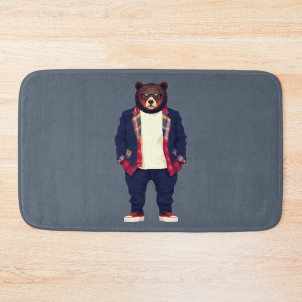 Item preview, Hipster Bear V7 designed and sold by HipsterAnimals.