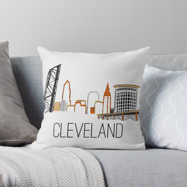 Officially Licensed NFL Cleveland Browns Retro Jazz Décor Pillow