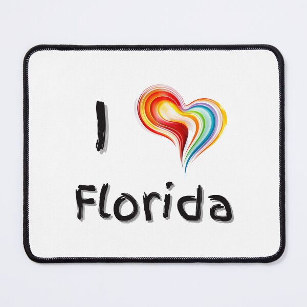 Item preview, I Love Florida with a Colorful Swirling Heart designed and sold by Expressive Vision.