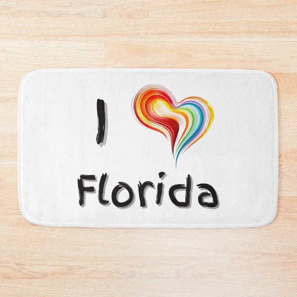 Item preview, I Love Florida with a Colorful Swirling Heart designed and sold by Expressive Vision.