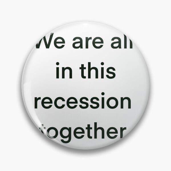 Artikelvorschau, "United in Recession" Inspirierender Zitatdruck - Redbubble Exklusives Design entworfen und verkauft von gofra-design.