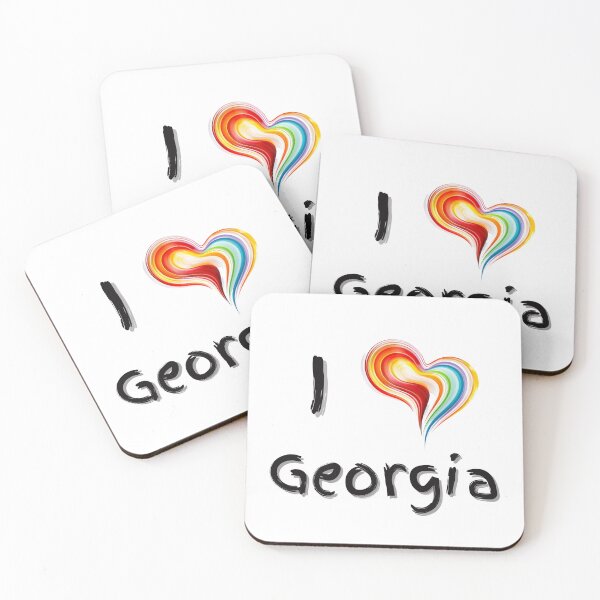Item preview, I Love Georgia with a Colorful Swirling Heart designed and sold by Expressive Vision.