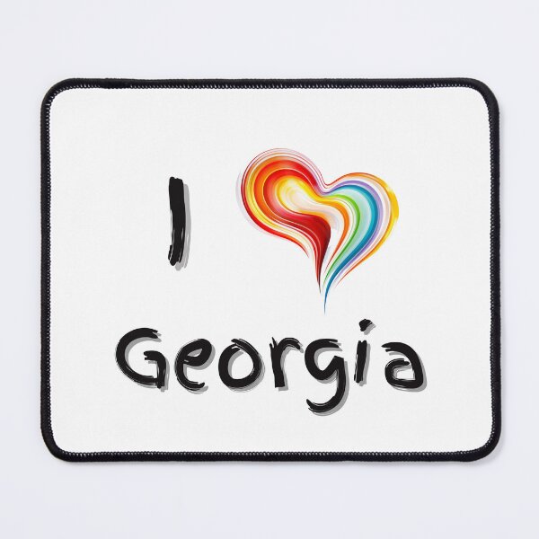 Item preview, I Love Georgia with a Colorful Swirling Heart designed and sold by Expressive Vision.