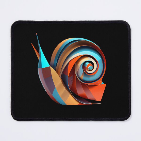 Item preview, Abstract Snail Art: A Colorful Twist on Wildlife Imagery designed and sold by FiveIntentions.