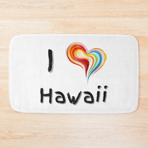 Item preview, I Love Hawaii with a Colorful Swirling Heart designed and sold by Expressive Vision.