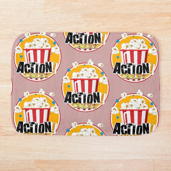 Item preview, Action Taken With Popcorn for movie lovers designed and sold by Willem Horinga.