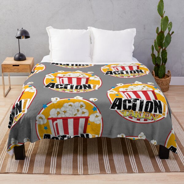 Item preview, Action Taken With Popcorn for movie lovers designed and sold by Willem Horinga.