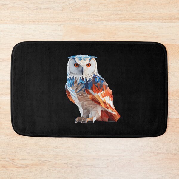 Item preview, Abstract Snow Owl Art: A Colorful Twist on Wildlife Imagery designed and sold by FiveIntentions.