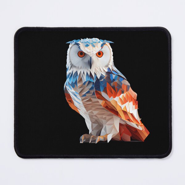 Item preview, Abstract Snow Owl Art: A Colorful Twist on Wildlife Imagery designed and sold by FiveIntentions.