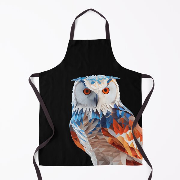 Item preview, Abstract Snow Owl Art: A Colorful Twist on Wildlife Imagery designed and sold by FiveIntentions.