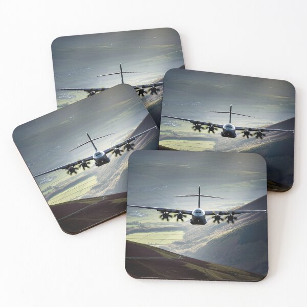 Item preview, Large Transport Airplane Flying Over the Scottish Highlands, AI Generated designed and sold by AirbornePrints.