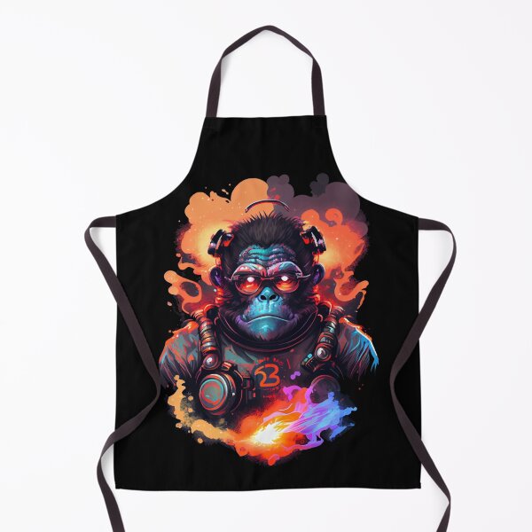 Item preview, Cyberpunk Ape Portrait Sci-Fi Galactic Ape Explorer designed and sold by AlNoah.