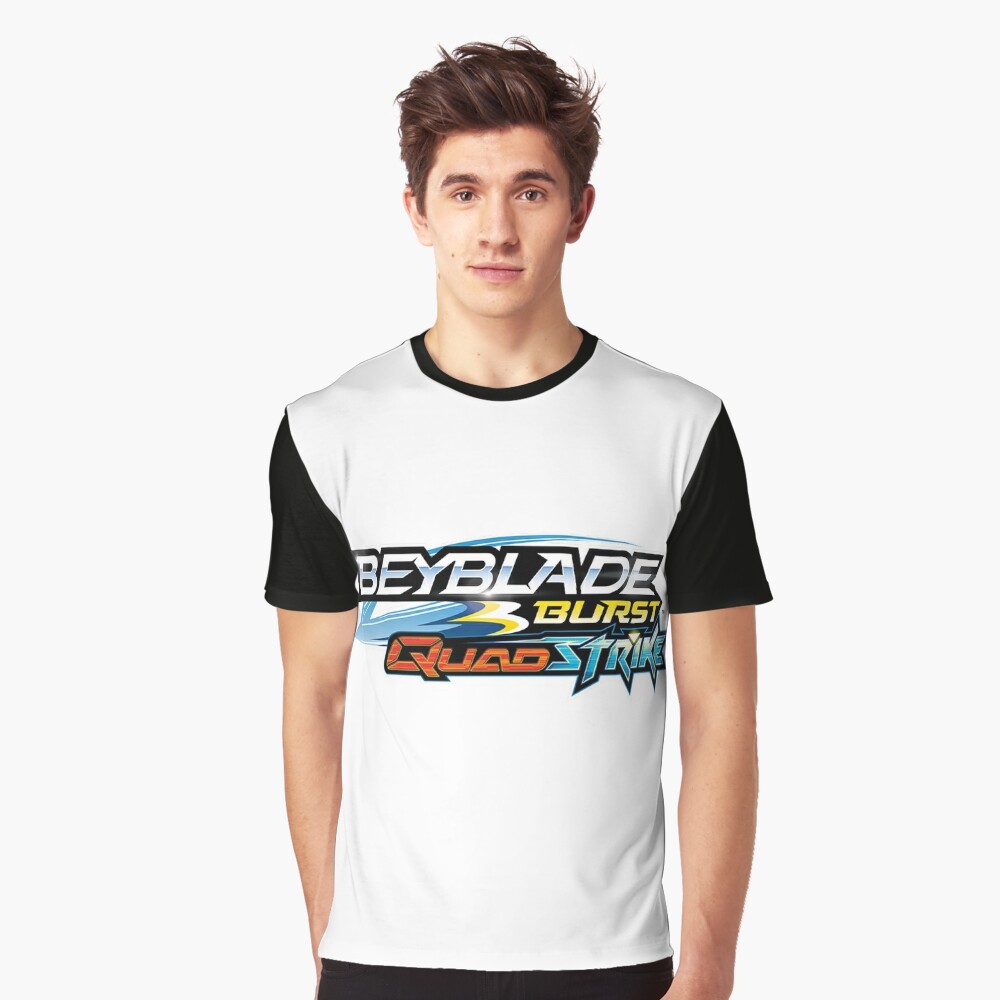 Beyblade Burst Quadstrike Logo Unisex T-Shirt - Teeruto