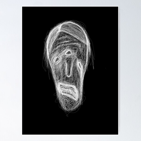 Item preview, Portrait in white designed and sold by Zinesaxea.