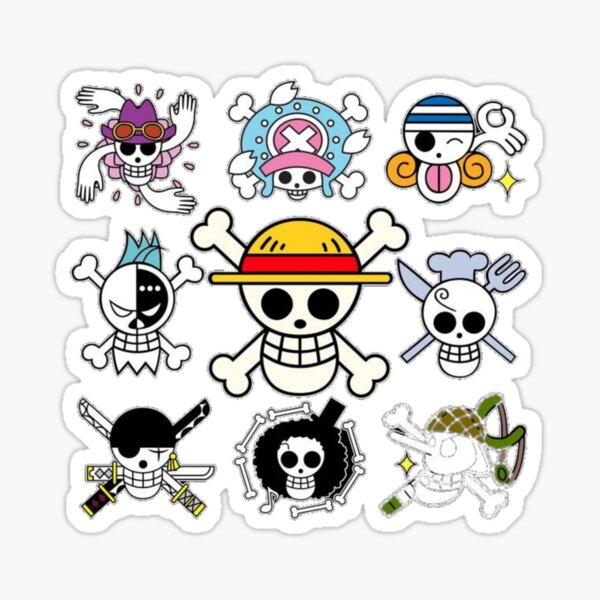 One Piece Straw Hat Pirates Logo Sticker for Sale by KaydenLee