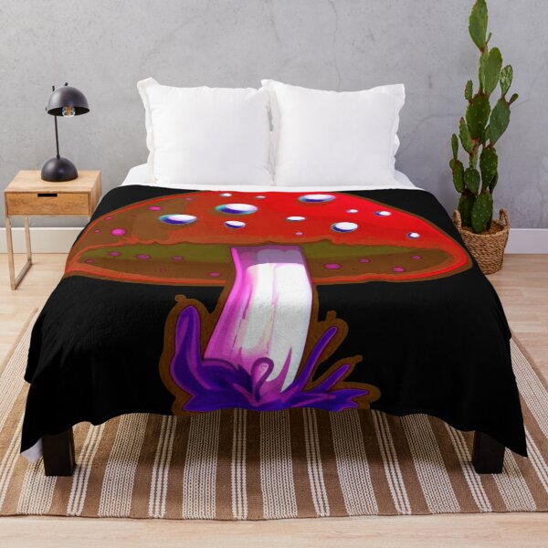 Item preview, Red White and Blue Mushroom illustration Number One designed and sold by Vicki Noble Art.