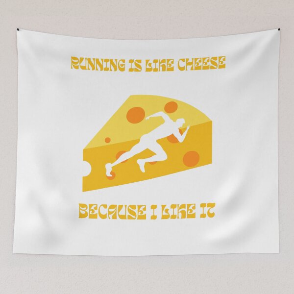 Item preview, Running is like cheese, because I like it designed and sold by Laugh-Lines.