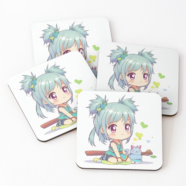 Item preview, Bubblegum Delight Chibi - Kawaii Anime Chibi Girl  designed and sold by AysuDesign.