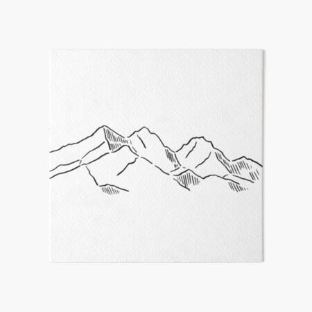 Mountain range Art Board Print