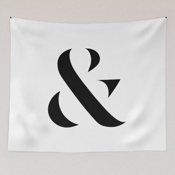 Item preview, Ampersand & (Black) designed and sold by STUDIO-72.