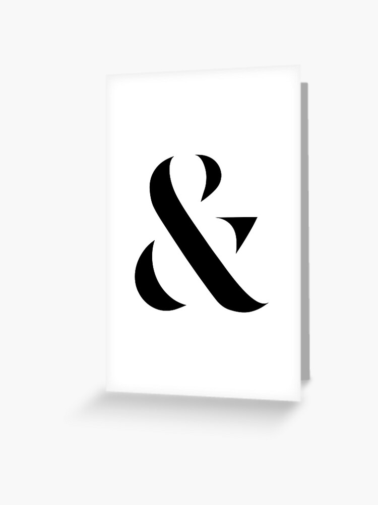 Ampersand & (Black) Poster for Sale by STUDIO-72