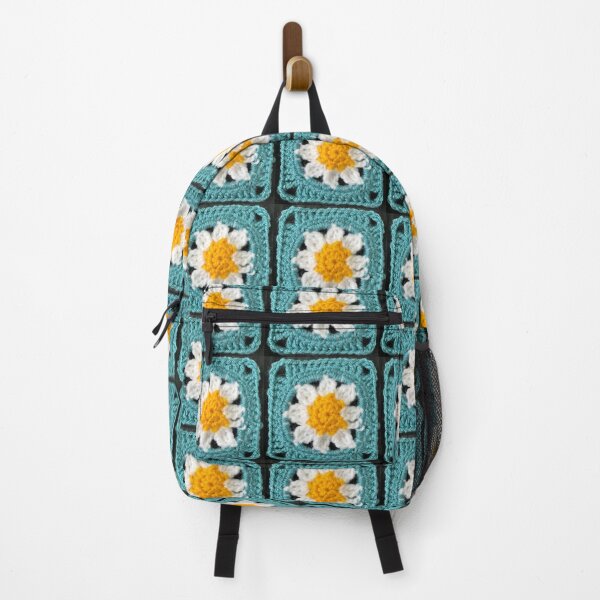 Item preview, Blue daisy granny square designed and sold by Phoebew03.