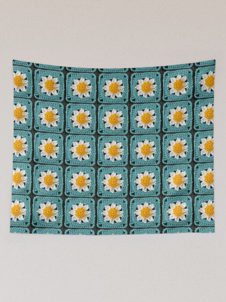 Flower Granny Square Print | Tapestry