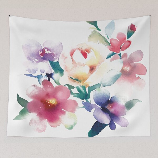 Item preview, Watercolour Flowers designed and sold by Noedost.