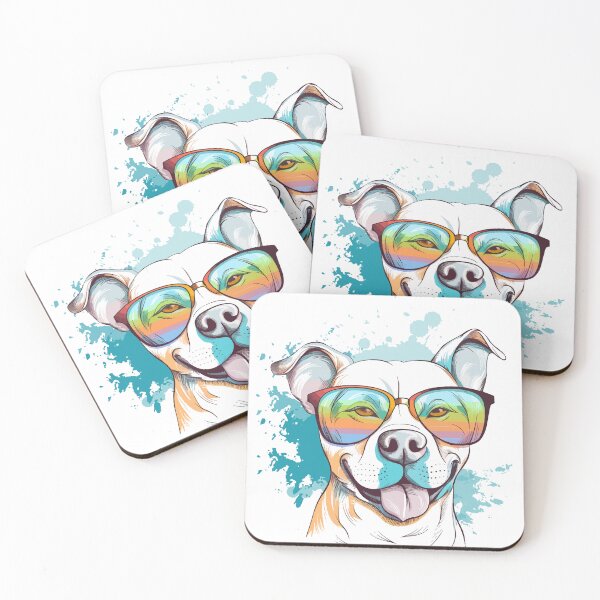 Item preview, Cool dog wearing sunglasses designed and sold by LuizLentini.