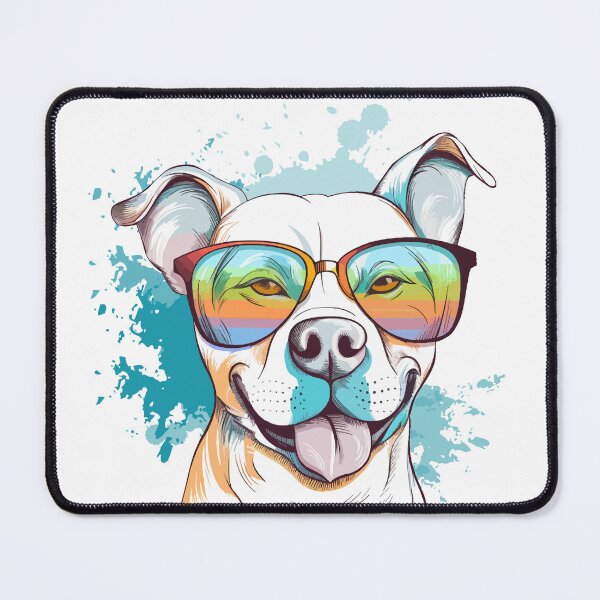 Item preview, Cool dog wearing sunglasses designed and sold by LuizLentini.