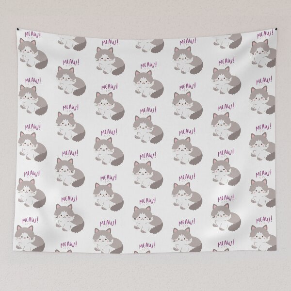 Item preview, Meaw Cat T-shirt designed and sold by PattyStudio.