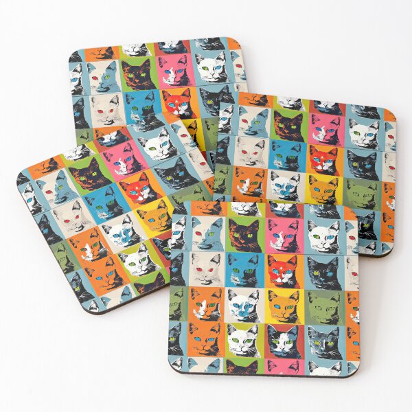 Item preview, cats pop art andy warhol style designed and sold by Pixel  Playground.