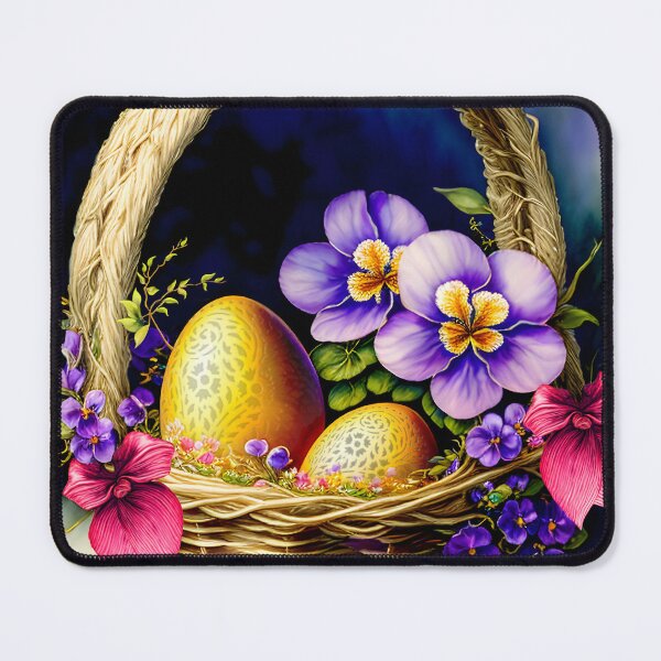 Item preview, Easter basket with golden eggs designed and sold by Kestrelle.