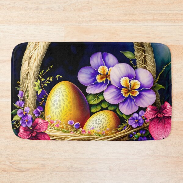 Item preview, Easter basket with golden eggs designed and sold by Kestrelle.