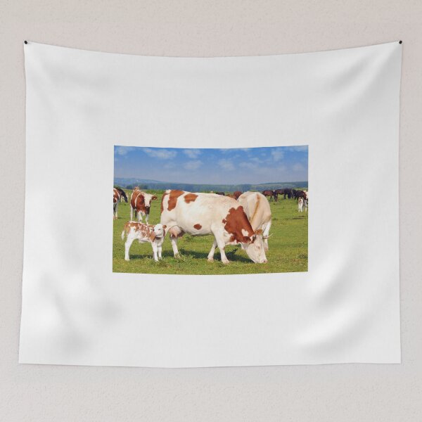 Item preview, Farm scene with cows on pasture designed and sold by goceris.