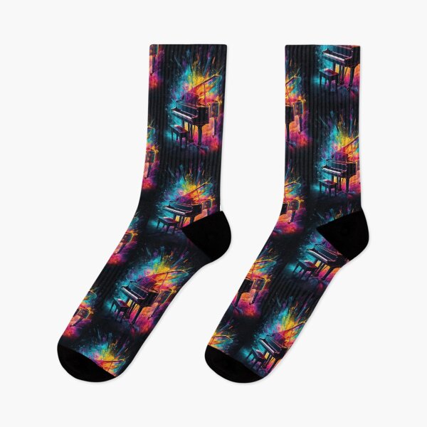 Item preview, Piano with exploding colors  designed and sold by art8085.