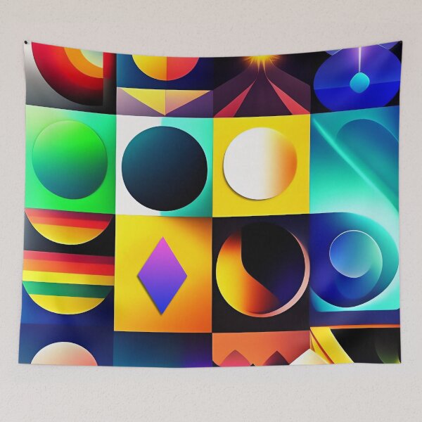 Item preview, Abstract Texture Retro Style AI Art designed and sold by unusualillusion.
