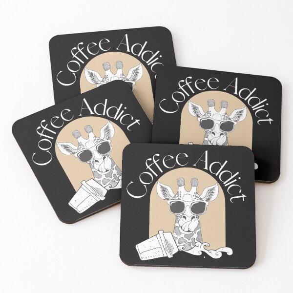 Item preview, Giraffe coffee addict designed and sold by derrslogcabin.